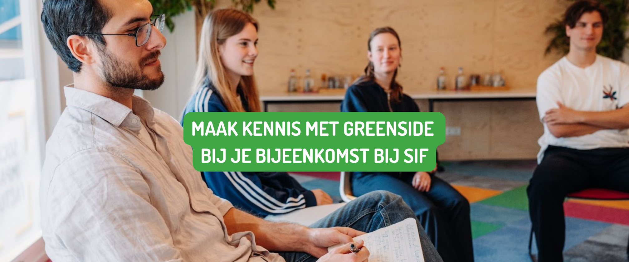 Greenside notitieboekje bij Social Impact Factory